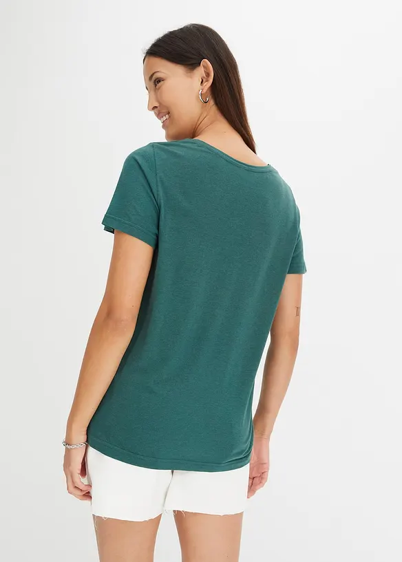 T-shirt van katoen-viscosemix, bonprix