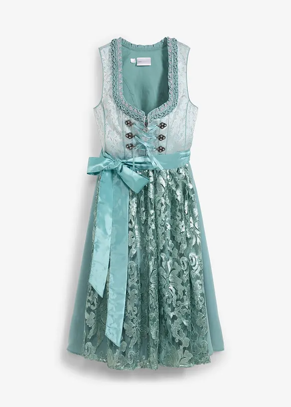Dirndl met pailletten schort (2-dlg. set), bonprix