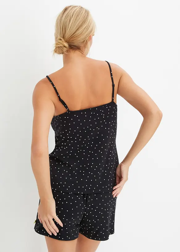 Shortama met sierlijk kant (2-dlg. set), bonprix