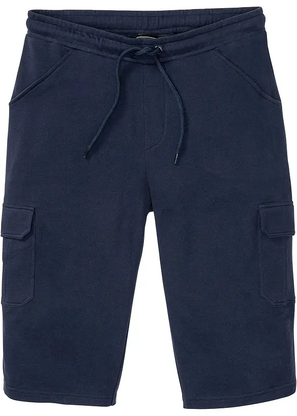 Lange sweat cargo bermuda, regular fit, bonprix