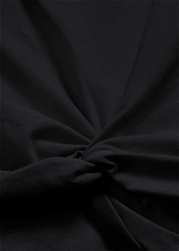 Kort T-shirt met knoopeffect, bonprix