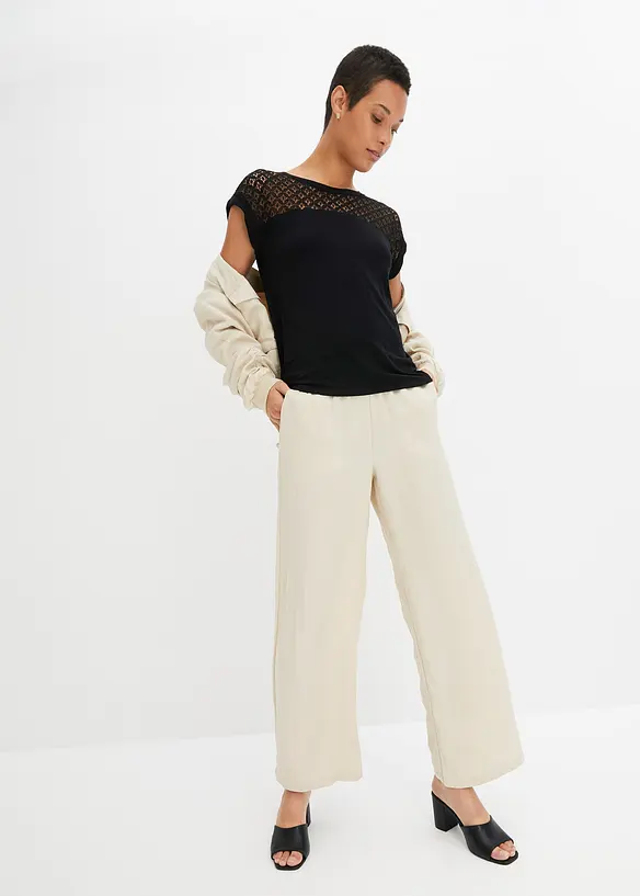 Shirt met kant, bonprix