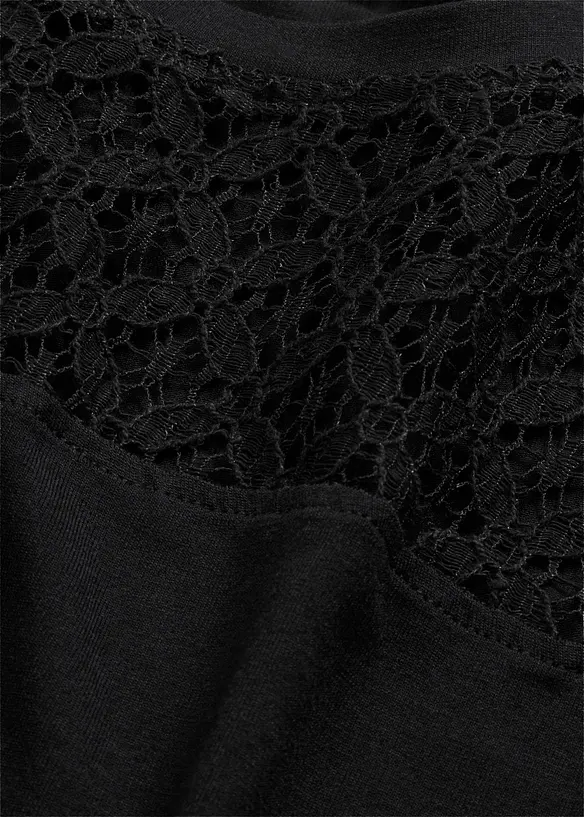 Shirt met kant, bonprix