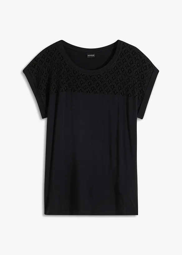 Shirt met kant, bonprix