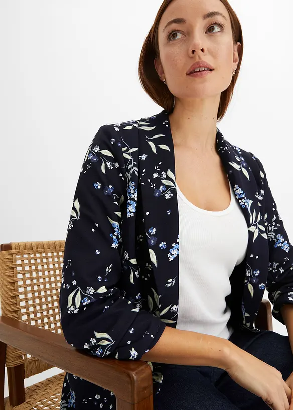 Lange gedessineerde blazer, bonprix