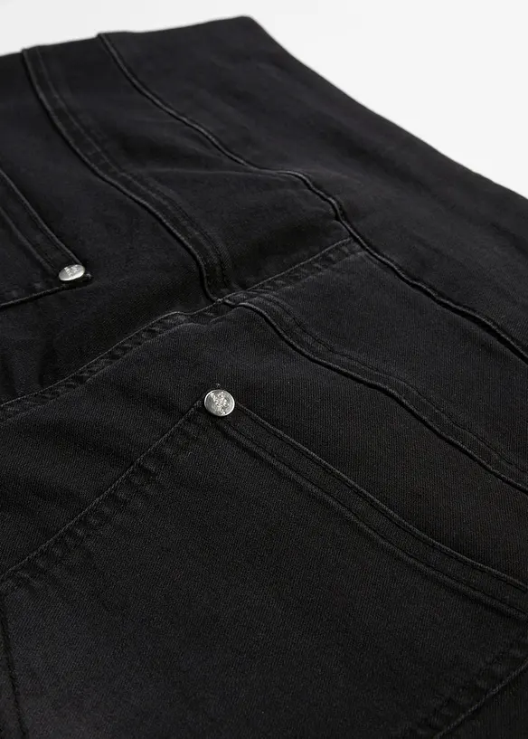 Straight jeans mid waist, super stretch met comfortband, bonprix