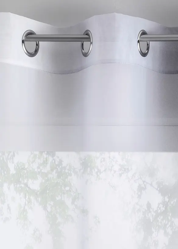 Gordijnen met gerecycled polyester en kleurverloop (set van 2), bonprix