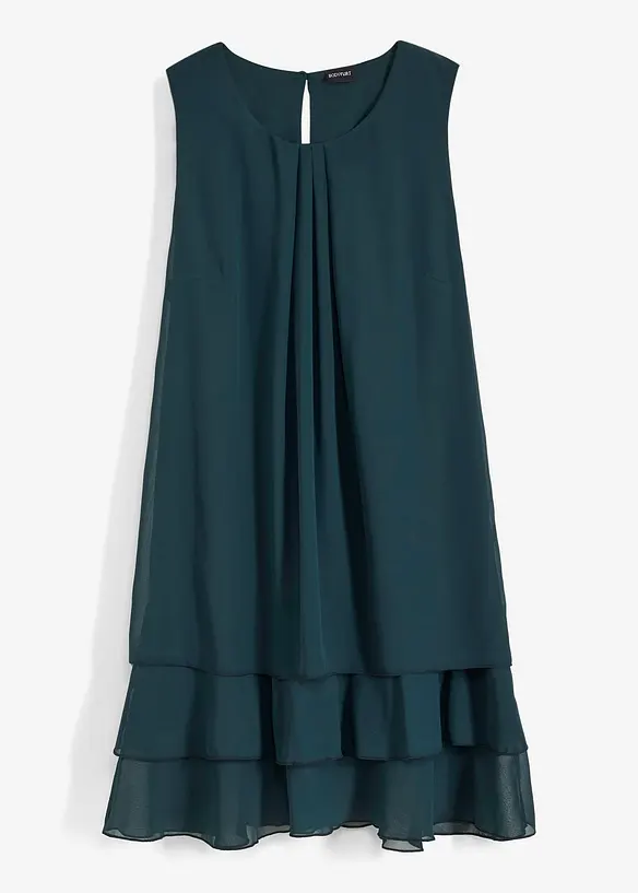 Chiffon jurk van gerecycled polyester, bonprix