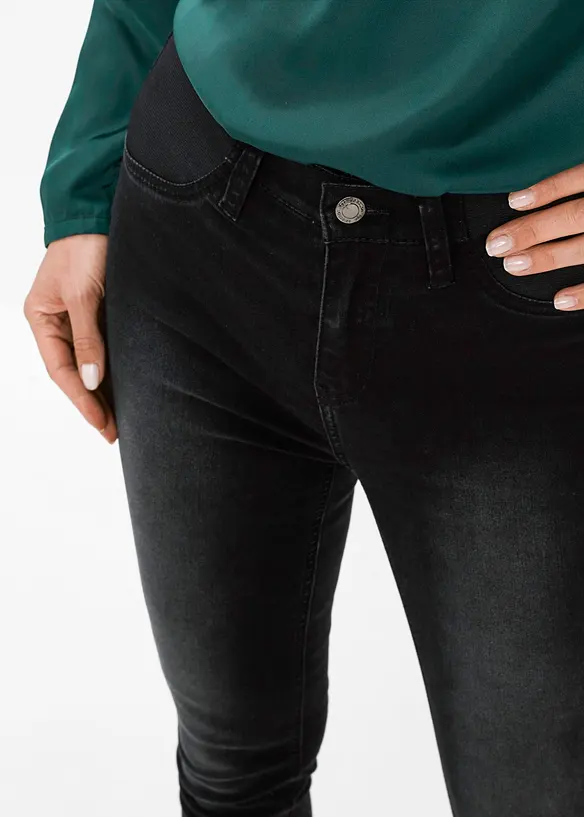 Skinny stretch jeans met mid waist, bonprix