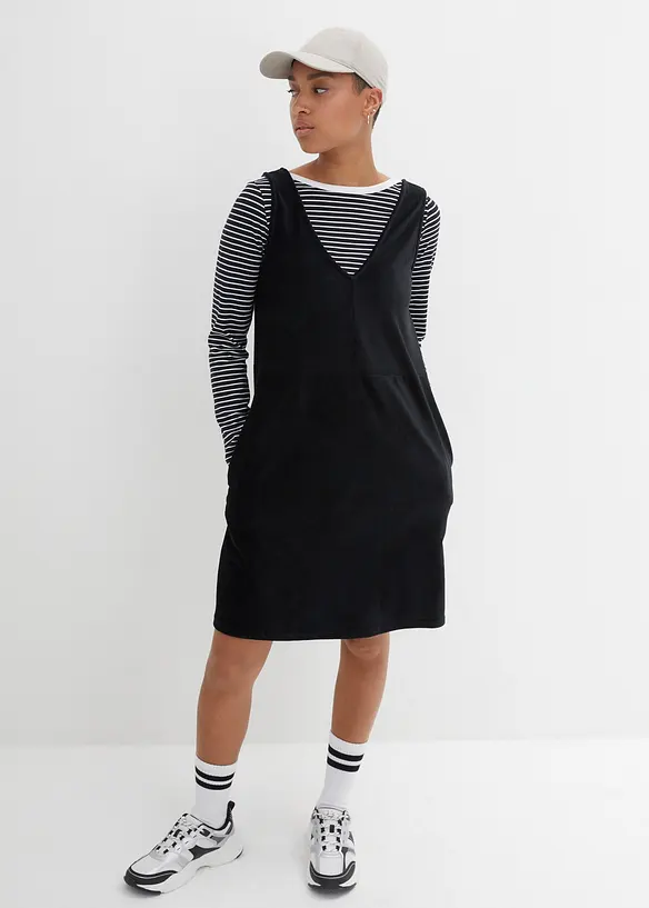 Tuinjurk van jersey corduroy, bonprix