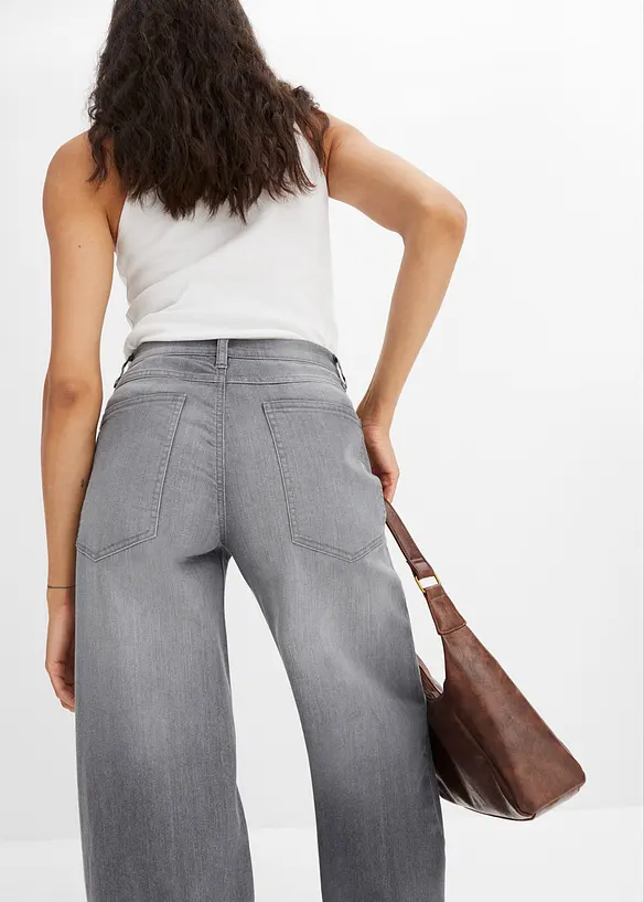 Wide leg jeans, high waist, bonprix