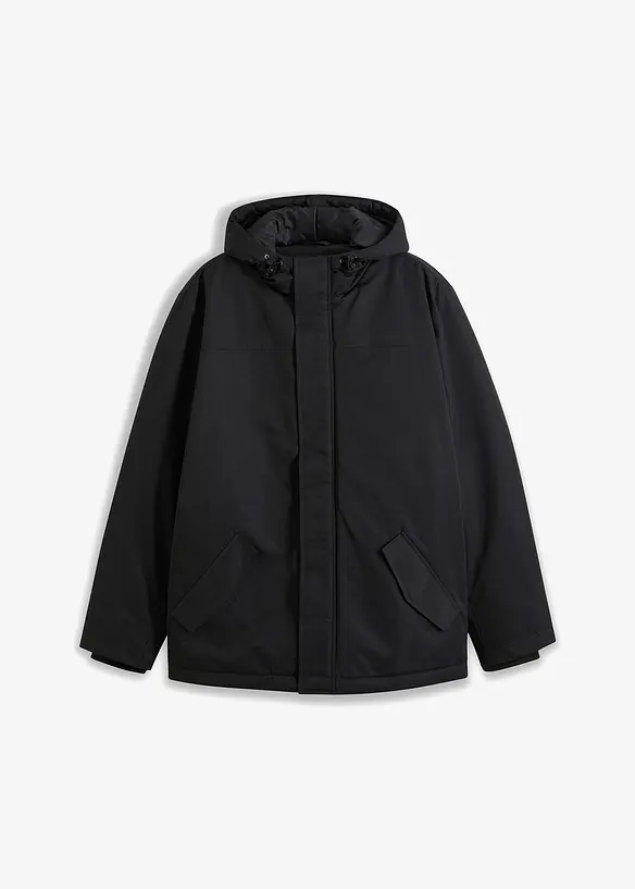 Winterjas met capuchon en gerecycled polyester, bonprix