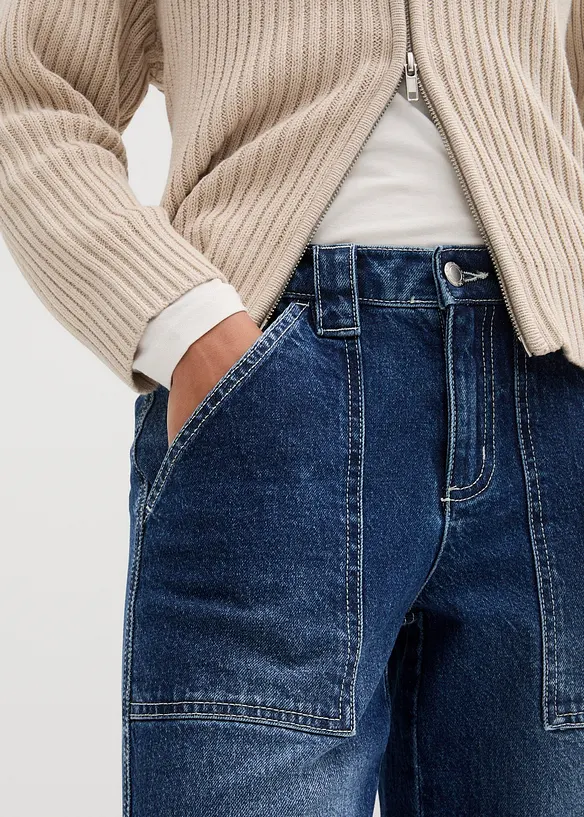 Longsleeve met col, bonprix