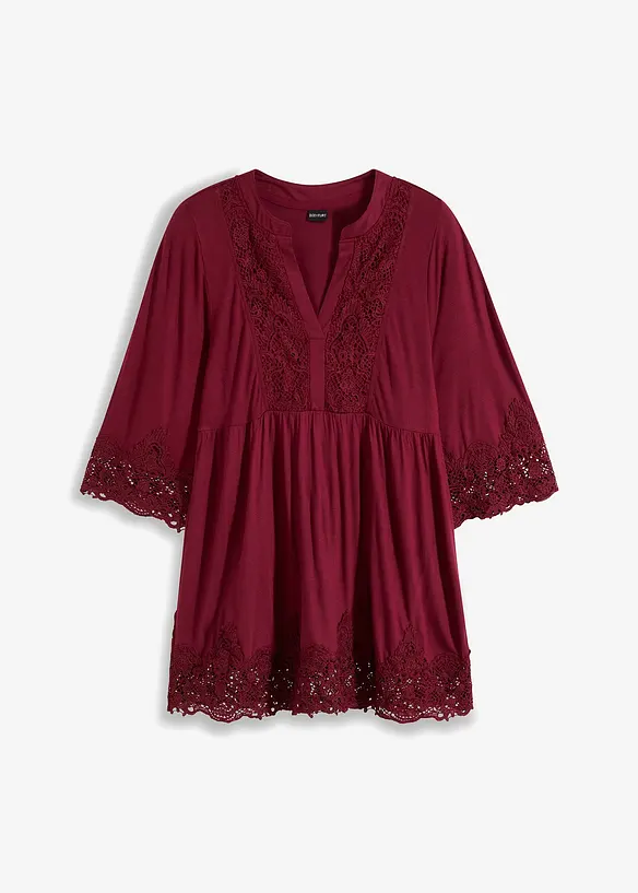 Shirt tuniek van viscose, bonprix