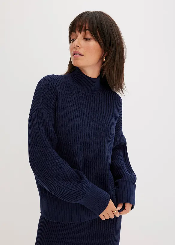 Oversized trui van puur katoen, bonprix