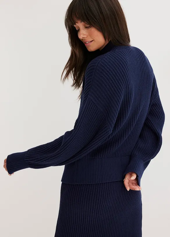 Oversized trui van puur katoen, bonprix