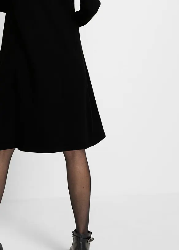 Basic gebreide jurk met gerecycled katoen, bonprix