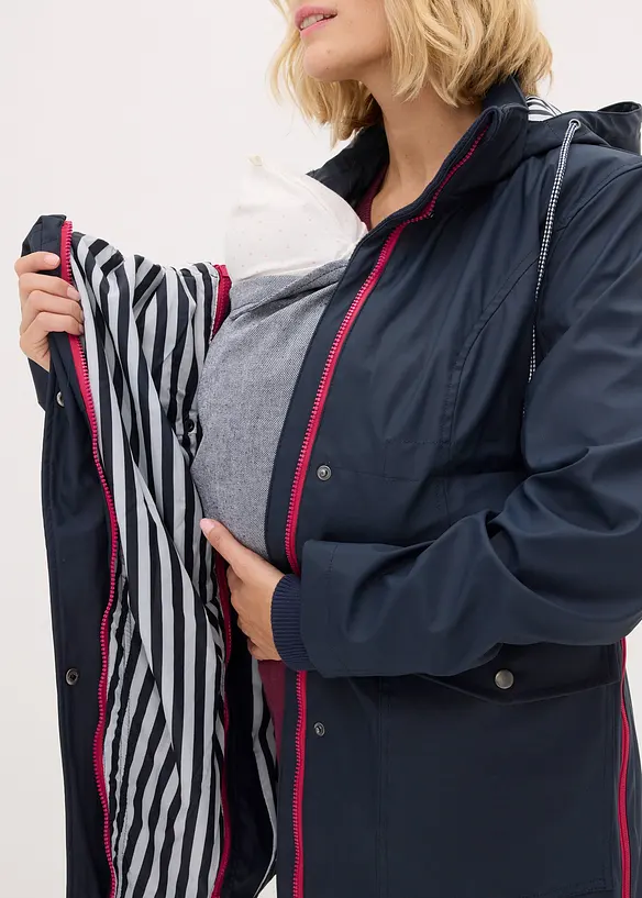 3-in-1 zwangerschaps regenjas/draagjas, bonprix