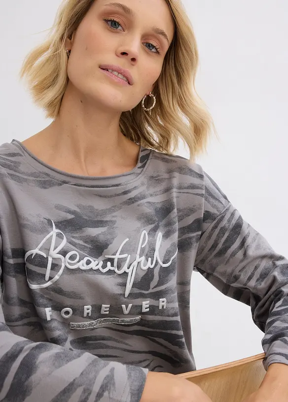 Longsleeve in een katoenmix, bonprix