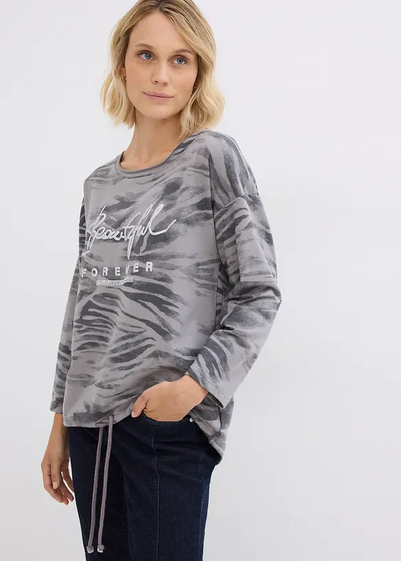 Longsleeve in een katoenmix, bonprix