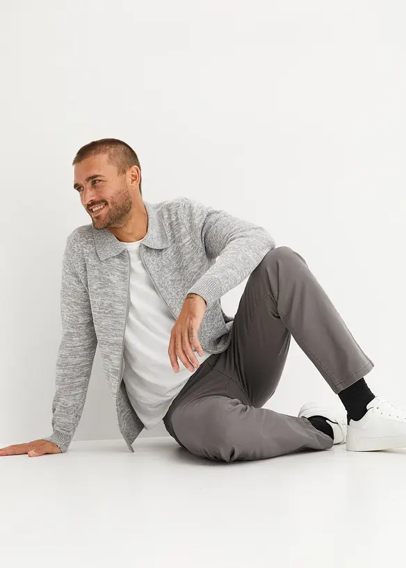 Polo vest met ritssluiting en gerecycled materiaal, bonprix