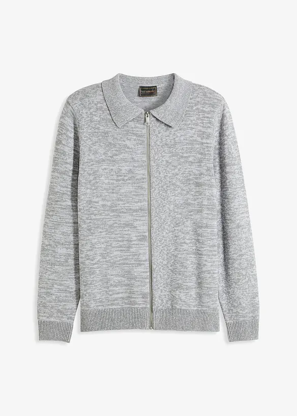 Polo vest met ritssluiting en gerecycled materiaal, bonprix