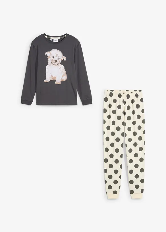 Meisjes pyjama met biologisch katoen (2-dlg. set), bonprix