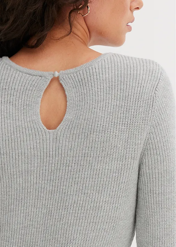 Gebreide jurk met cut-outs, bonprix