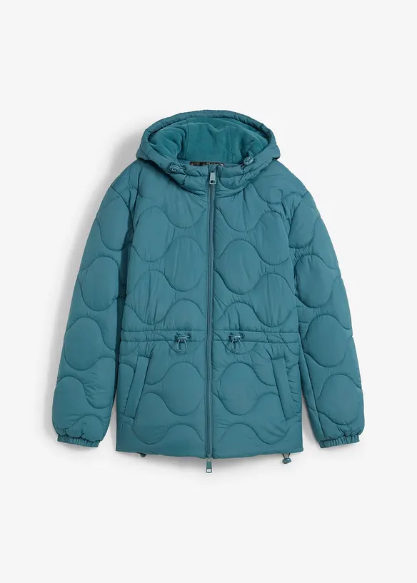 Gewatteerde jas met capuchon, bonprix