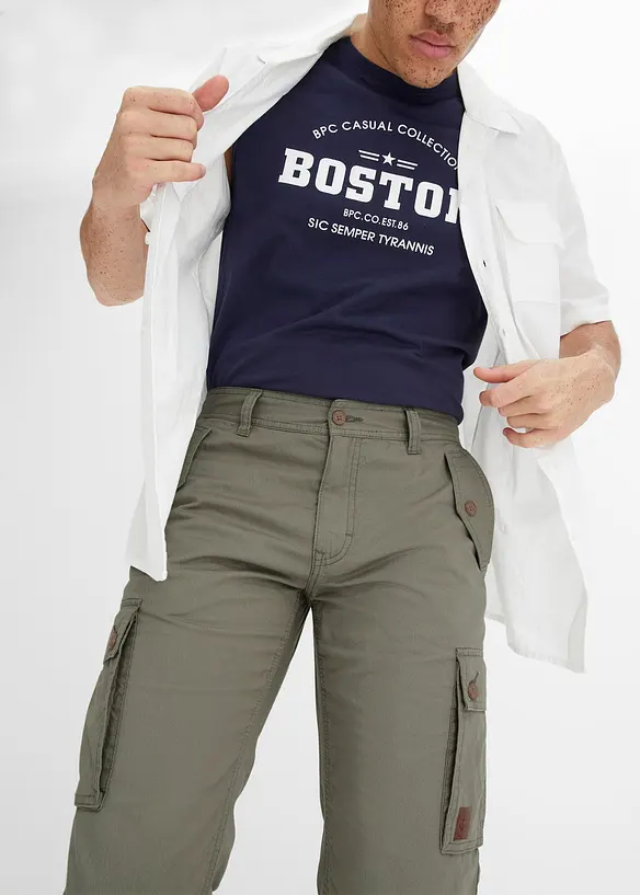 Cargo bermuda van katoen, regular fit, bonprix