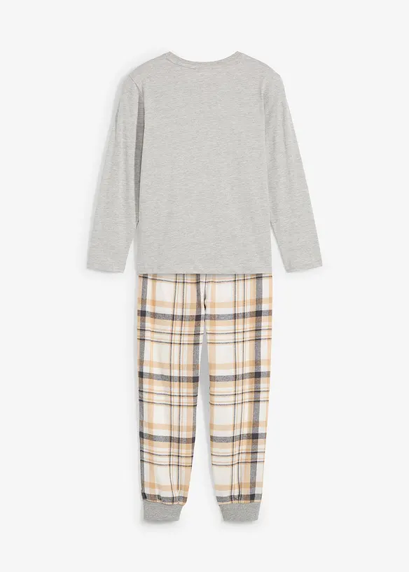 Kinderen pyjama met flanellen broek (2-dlg. set), bonprix