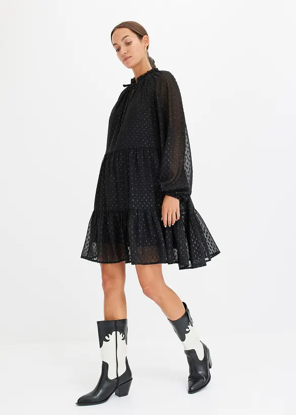 Tuniekjurk met glittereffect, bonprix