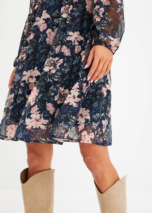 Jurk van chiffon, bonprix