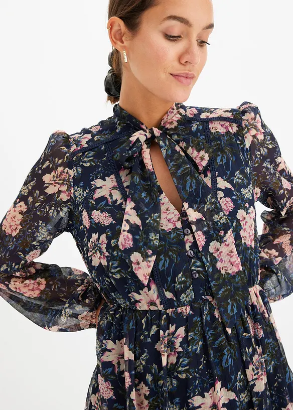 Jurk van chiffon, bonprix