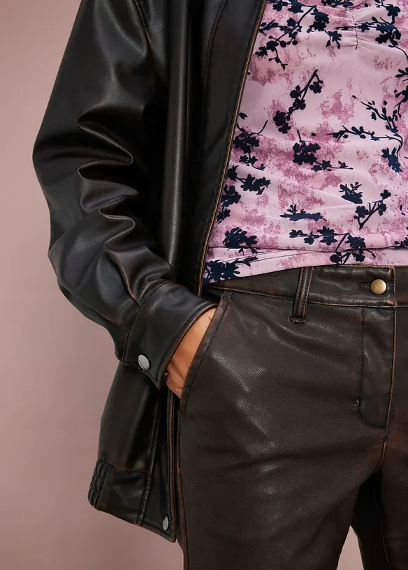 Imitatieleren broek, bonprix