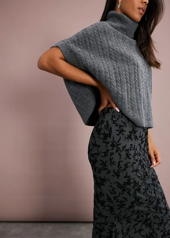 Midi rok van mesh, bonprix