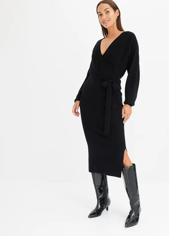 Gebreide jurk van soepele viscose, bonprix
