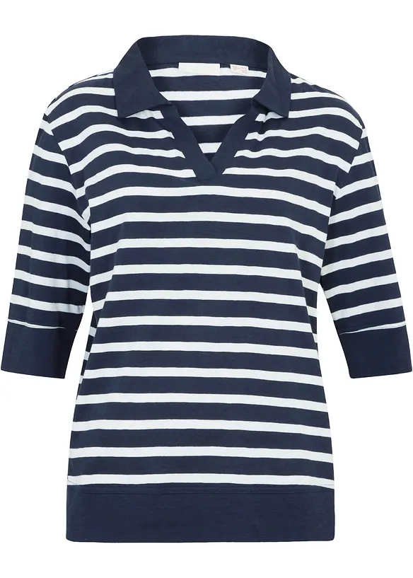 Poloshirt van katoen-viscosemix, bonprix