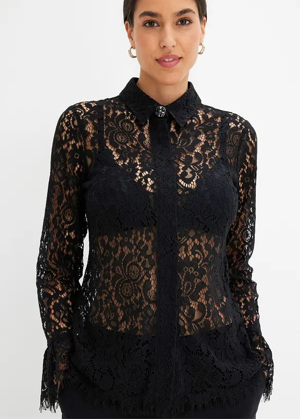 Kanten blouse, bonprix