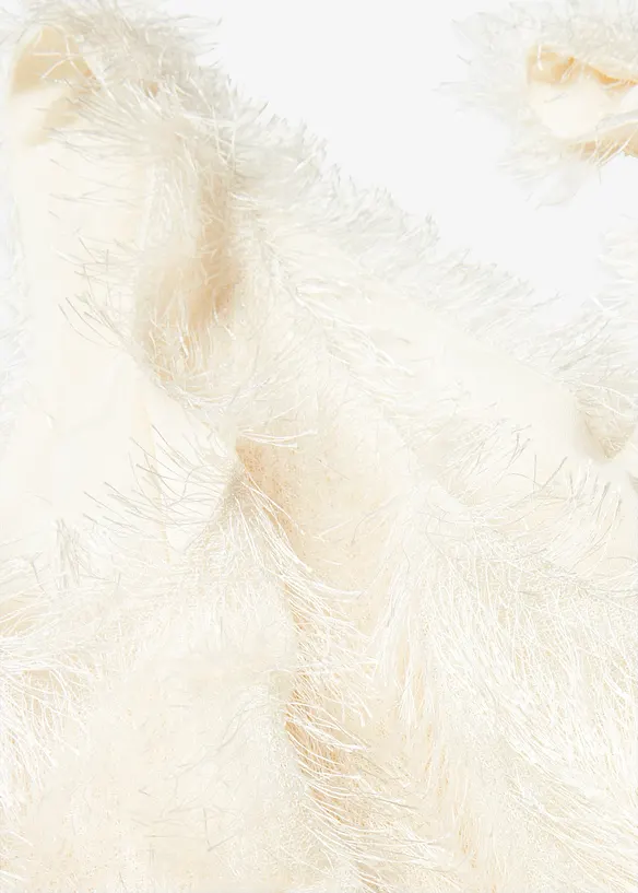 Blousetop met fluffy garen, bonprix