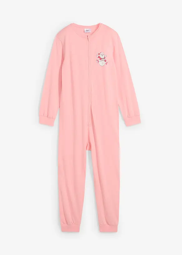 Meisjes pyjama onesie van biologisch katoen, bonprix