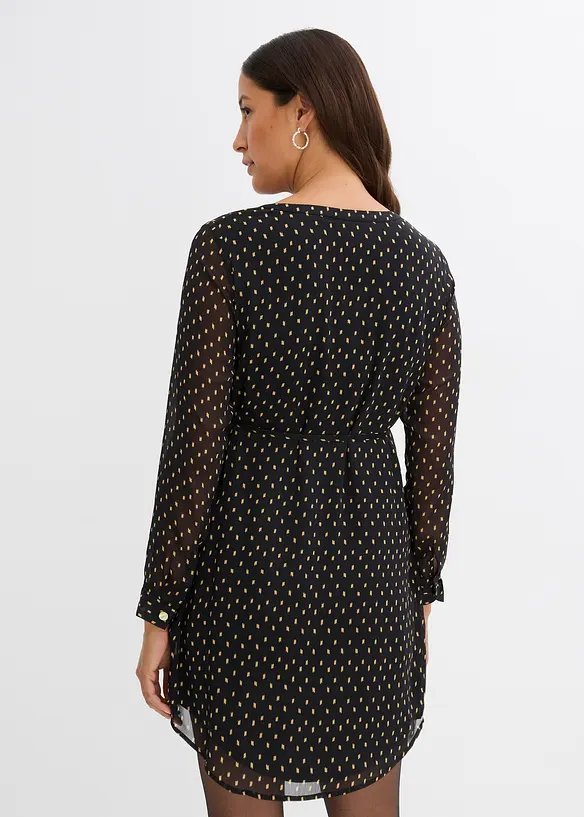 Feestelijke 2-in-1 zwangerschapsjurk / voedingsjurk van chiffon, bonprix