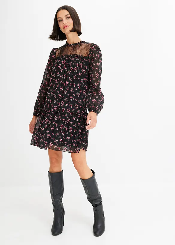 Chiffon jurk, bonprix