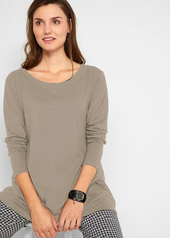 Longsleeve van een katoen/viscose-mengsel, bonprix