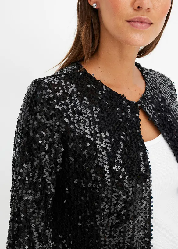 Gebreide jurk met glittereffect, bonprix