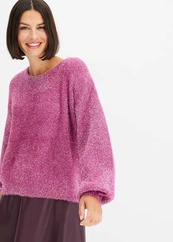 Trui met glittereffect, bonprix