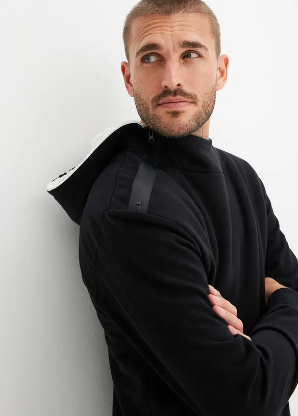 Thermo hoodie met ritssluiting, warm gevoerd, bonprix