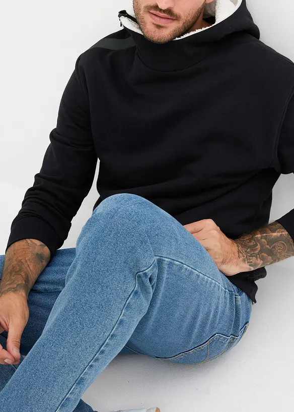 Thermo hoodie met ritssluiting, warm gevoerd, bonprix