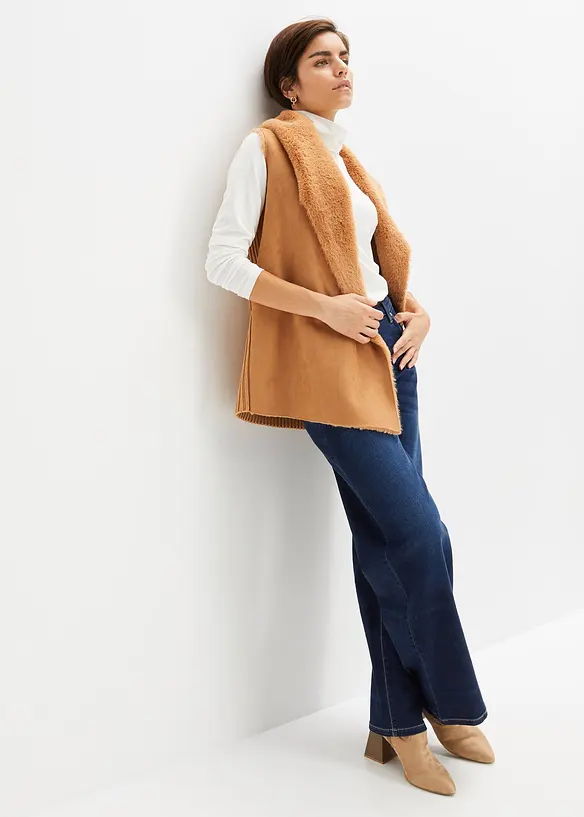 Longsleeve met col, bonprix
