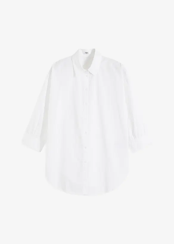 Oversized blouse van katoen, bonprix